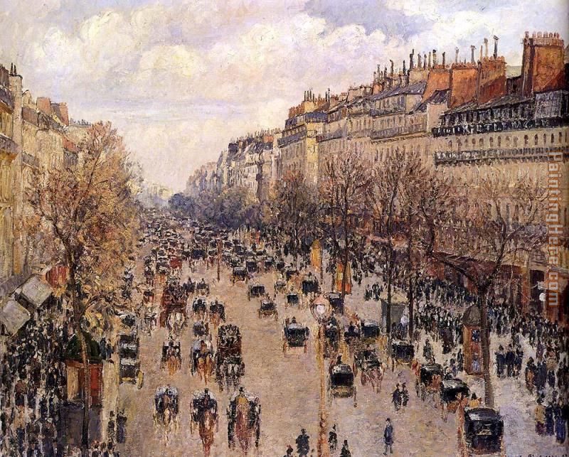 Boulevard Montmarte painting - Camille Pissarro Boulevard Montmarte art painting